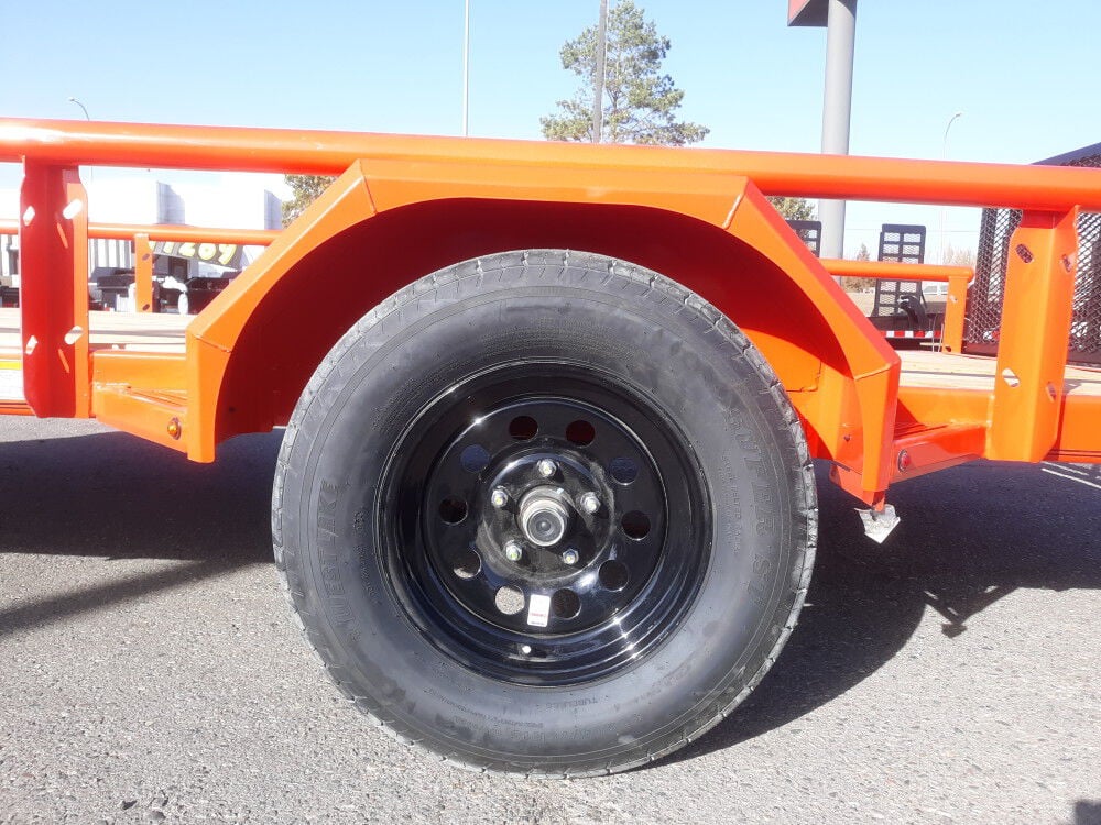 Diamond C PSA135 12 Foot Single Axle Utility Trailer, Orange , large image number 13