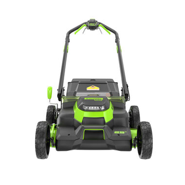 Greenworks 80V 25in Cordless Dual Blade Self Propelled Lawn Mower Kit with 4Ah Battery & Charger, large image number 2