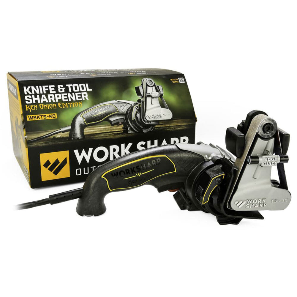  Work Sharp Ken Onion Edition Knife and Tool Sharpening System  with Pocket Size Pocket Knife and Axe Sharpener : Sports & Outdoors
