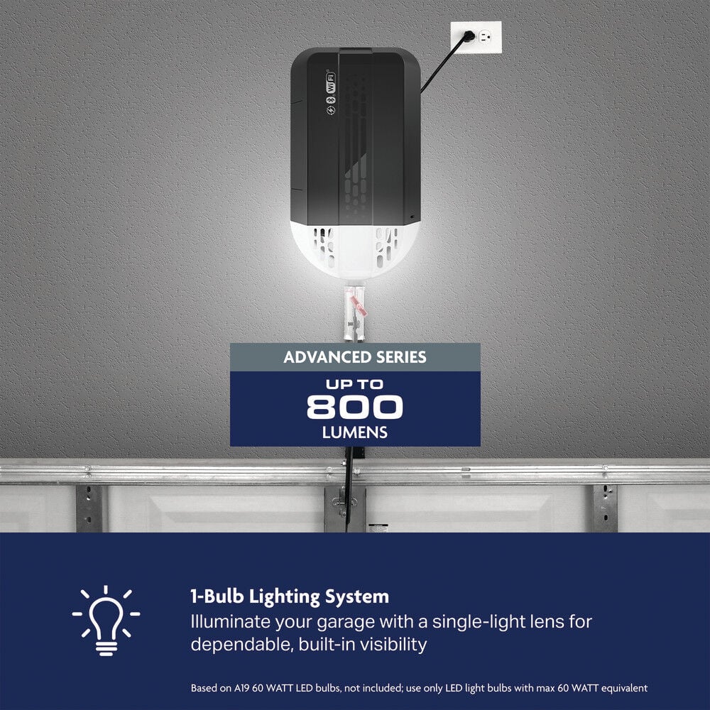 Chamberlain 1/2HP Belt Drive Opener with Battery Backup & myQ Connectivity, large image number 6