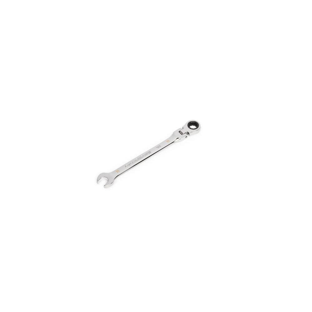 GEARWRENCH 11mm 90T 12 Point Flex Head Ratcheting Combination Wrench, large image number 2