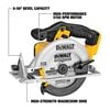 DEWALT 20V Max 6-1/2 Inch Cordless Circular Saw & 20V Max XR 5Ah Battery 2 Pack Bundle, small image number 3