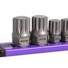GripEdge Tools 1/4 & 3/8 Drive Triple Square Dual Action Driver Bit Set 12 Pieces, small image number 4