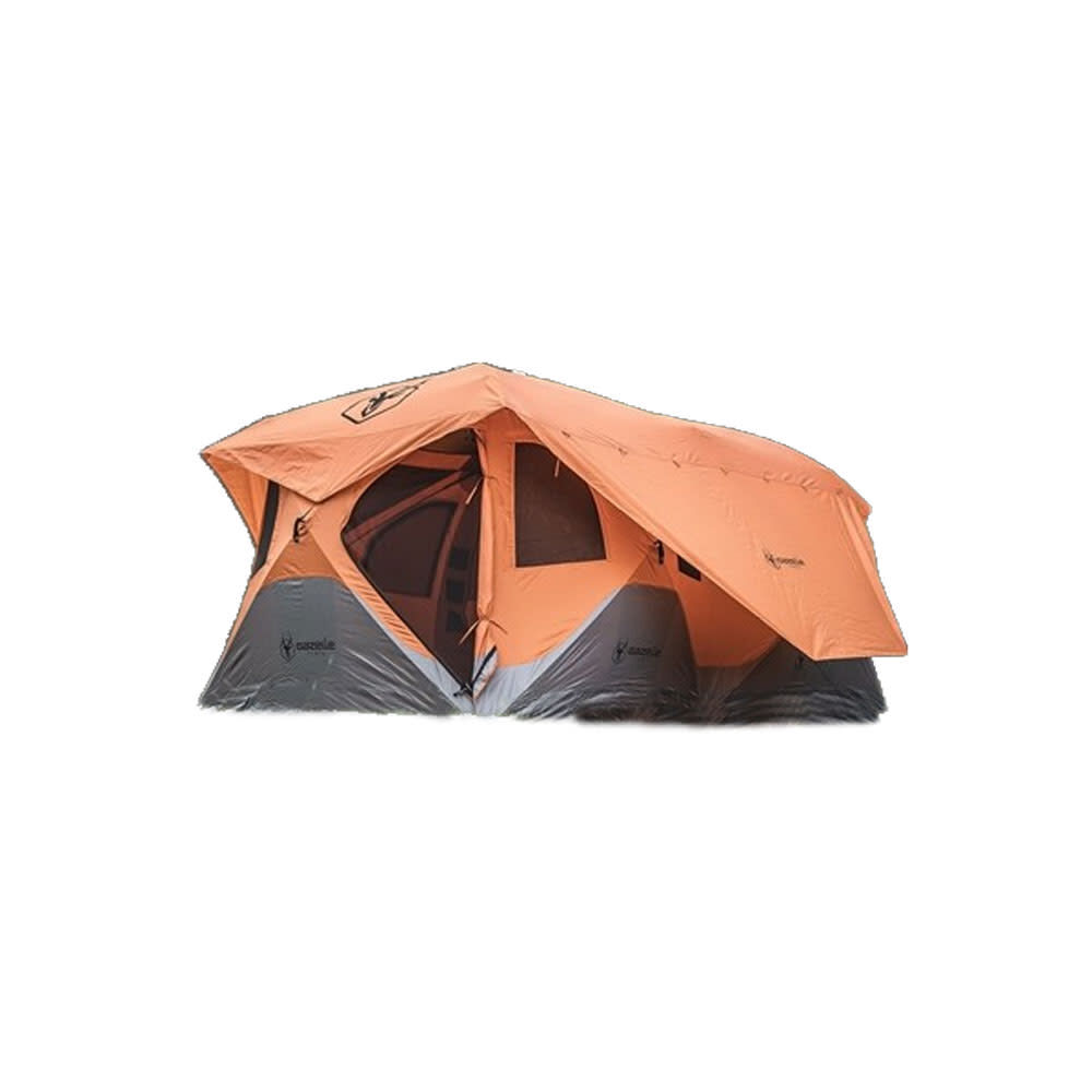 Gazelle T8 Hub 8 Person Camping Tent Sunset Orange