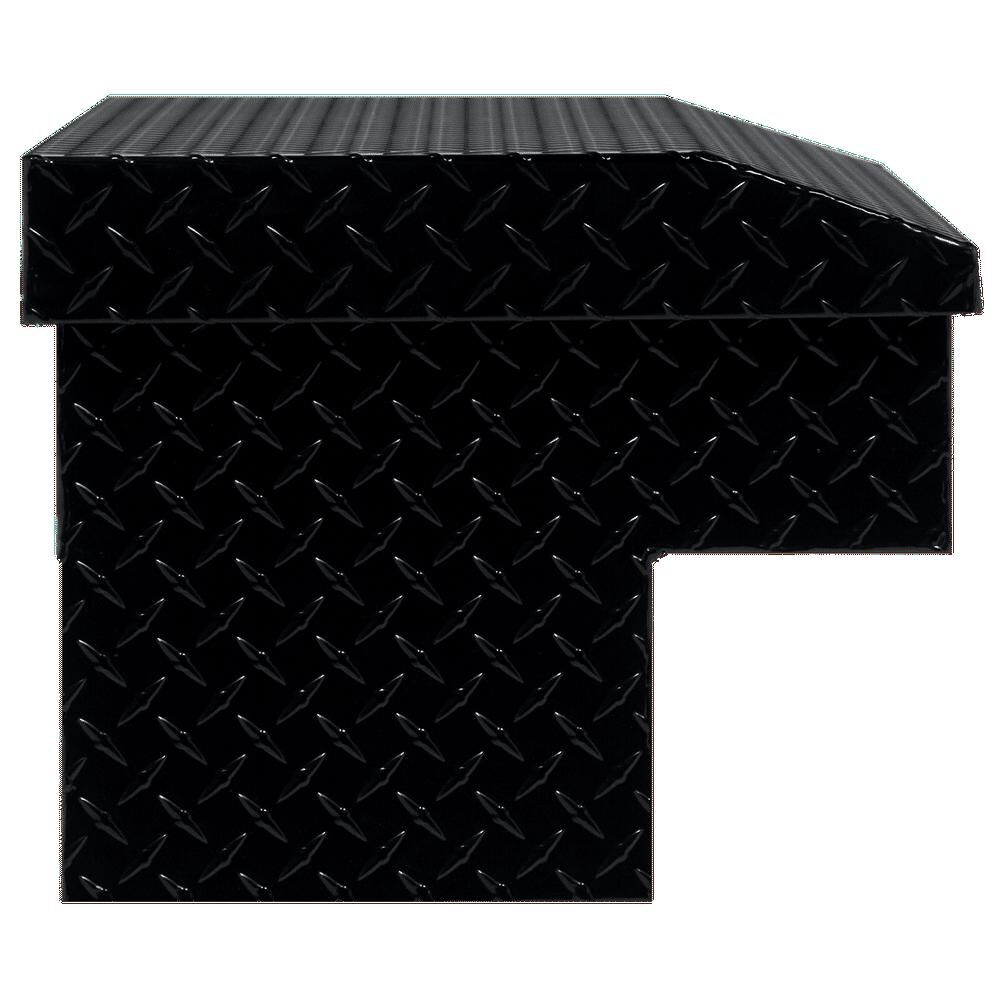Weather Guard 41in Lo-Side Truck Tool Box Aluminum Gloss Black, large image number 4