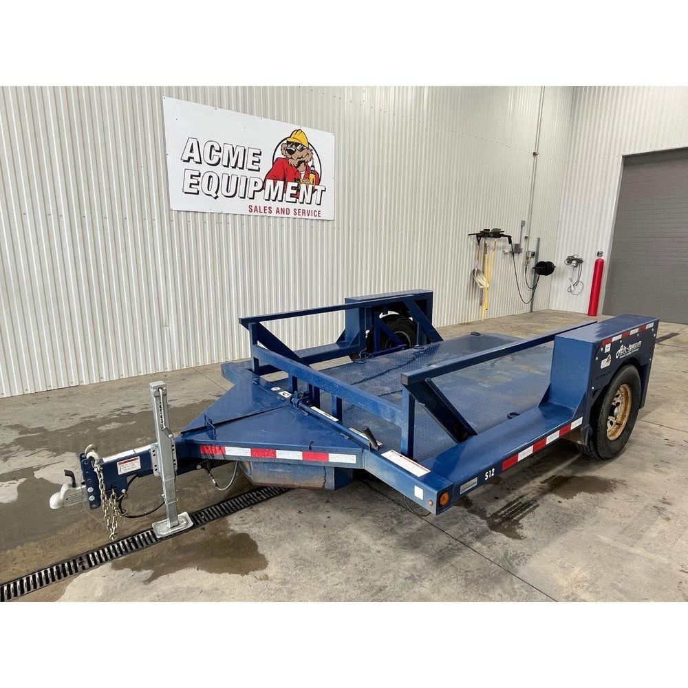 Air-Tow Trailers 12ft Flatbed Hydraulic Drop Deck Single Axle Trailer - Used 2023, large image number 11