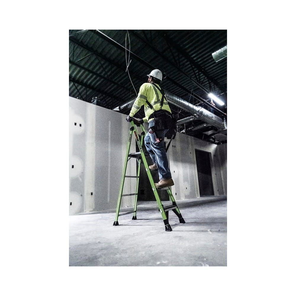Little Giant Safety MightyLite 6 Ft ANSI Type IAA 375 Lb Fiberglass Stepladder, large image number 18