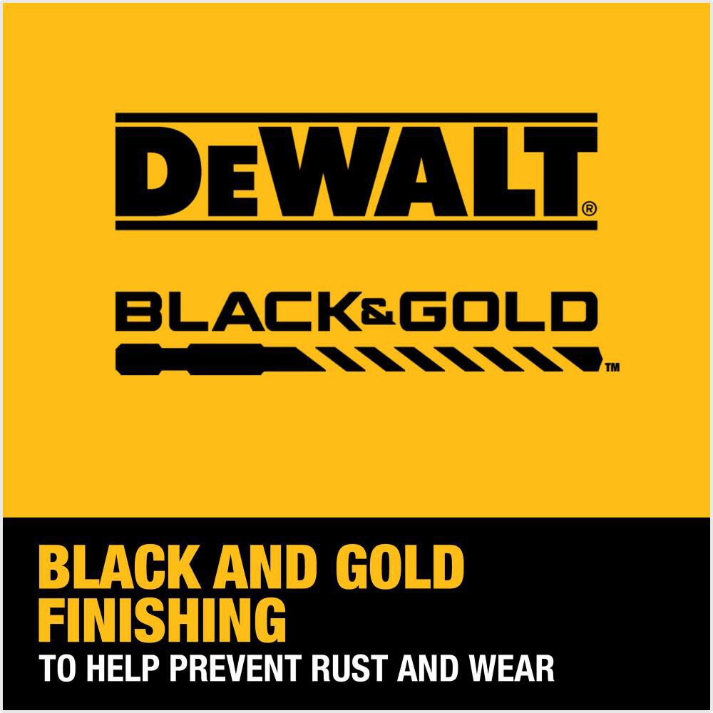 Dewalt black store and gold