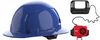 Milwaukee BOLT Blue Full Brim Hard Hat with 4pt Ratcheting Suspension Type 1 Class E & USB Cooling Fan Bundle, small image number 1
