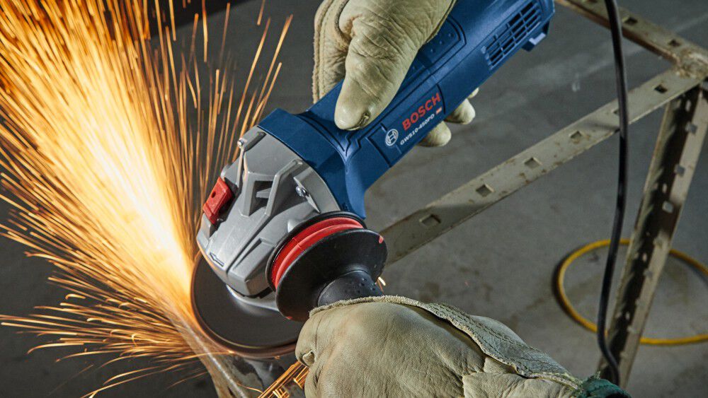 Bosch 4 1/2in Ergonomic Angle Grinder with No Lock-On Paddle Switch, large image number 8