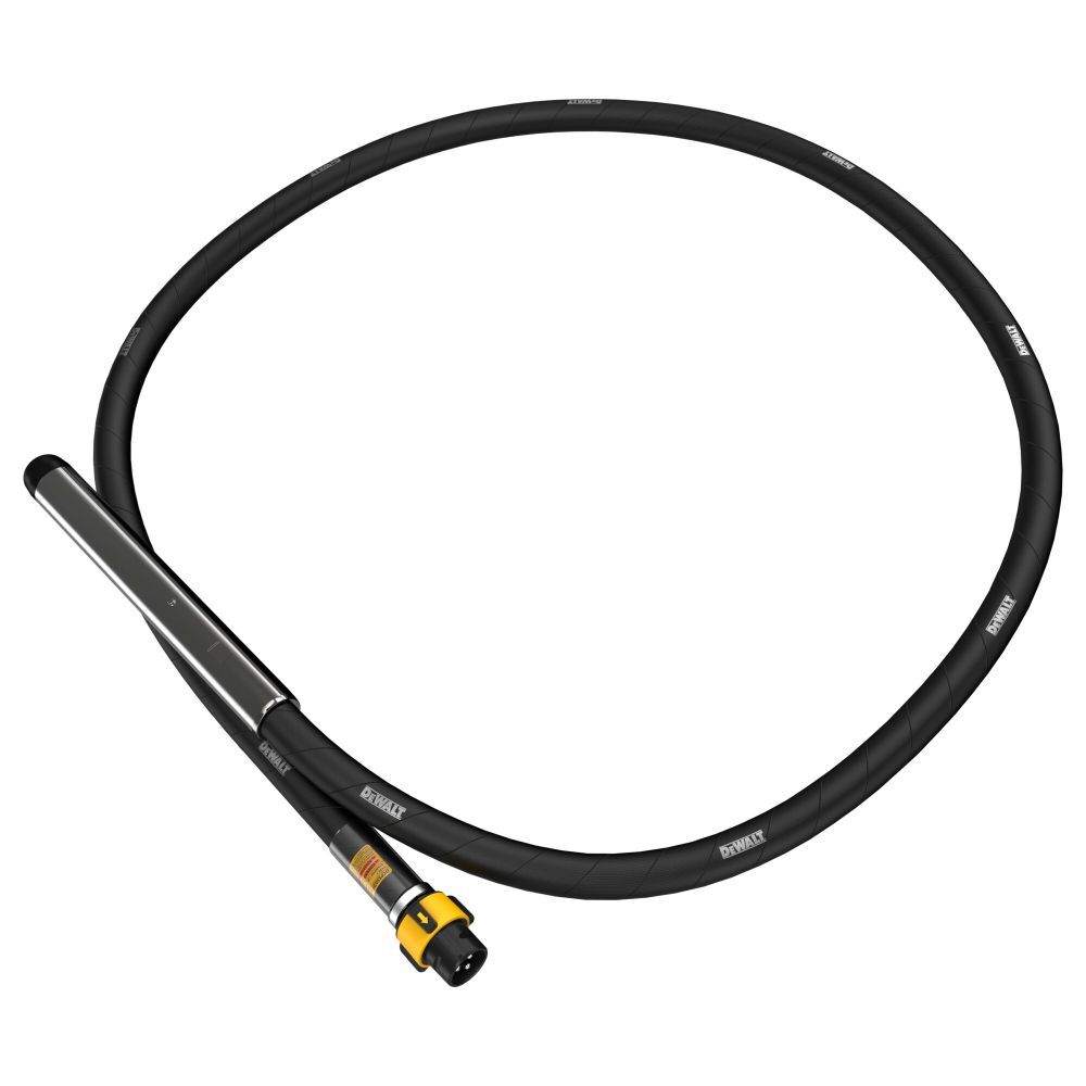 DEWALT Rubber Tip 1-3/4 Inch Vibrator Head with 10 Ft Shaft, large image number 1