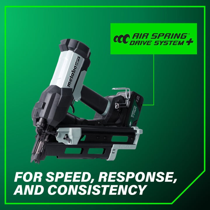 Metabo HPT Cordless Pneumatic 18V Duplex Forming Nailer Kit, large image number 14