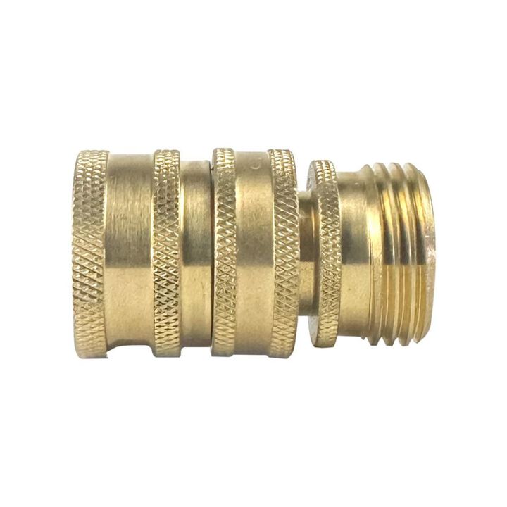 BluBird BluShield Brass Quick Disconnect Garden Hose Adapter Set, large image number 7