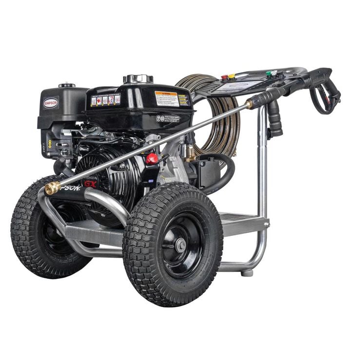 Simpson Industrial Series 4400 PSI 4.0 GPM Gas Powered Cold Water Pressure Washer with 5 Spray Tips