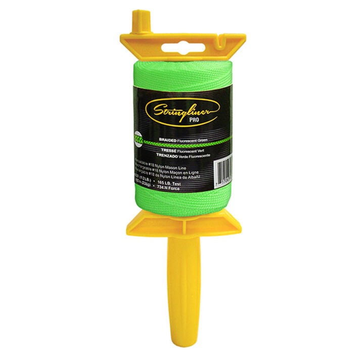 Stringliner Pro Braided Line 500 ft HIGH VIS GREEN