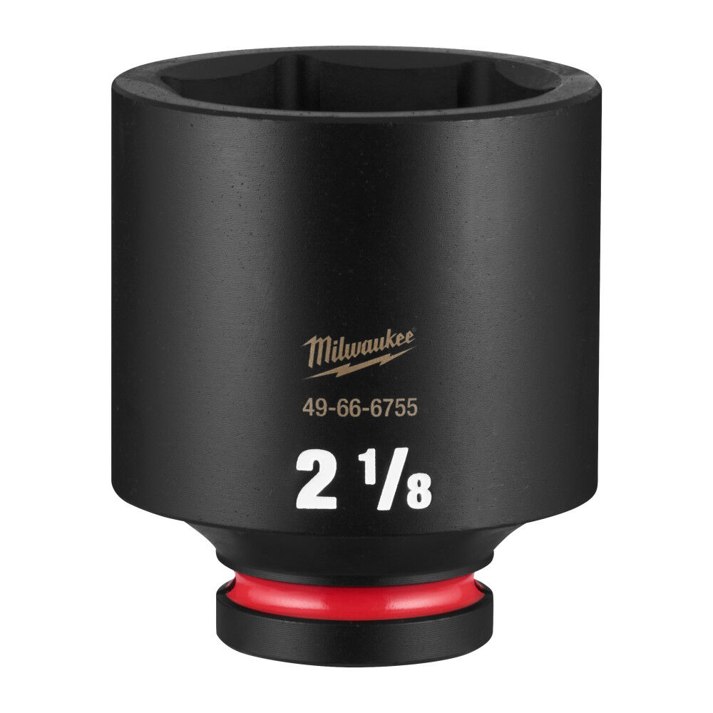 Milwaukee SHOCKWAVE Impact Duty 3/4 Inch Drive 2-1/8 Inch Deep 6 Point Socket - 49-66-6755