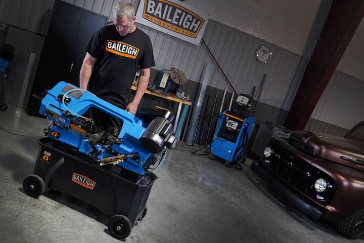 Baileigh 7x12 Horizontal/Vertical Bandsaw with Coolant System, large image number 16