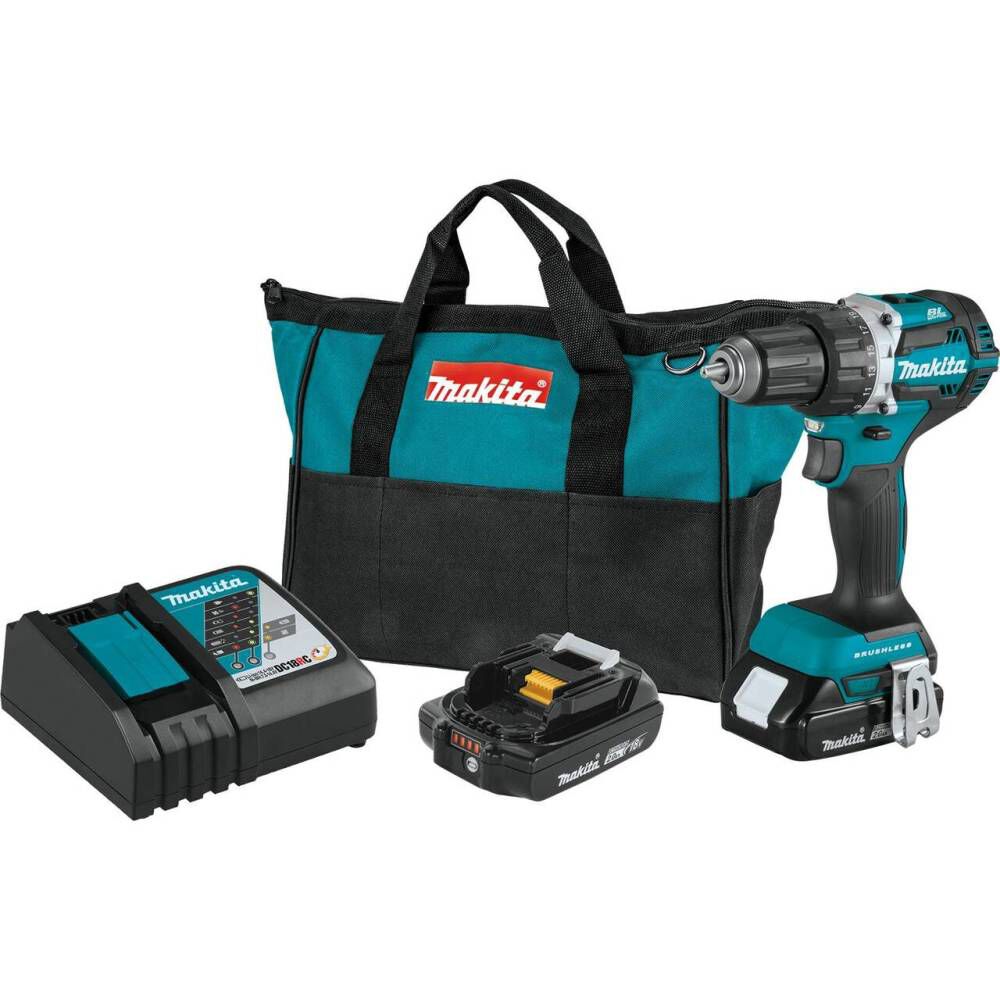 Makita 18V LXT Compact 1/2in Driver Drill Kit, large image number 1