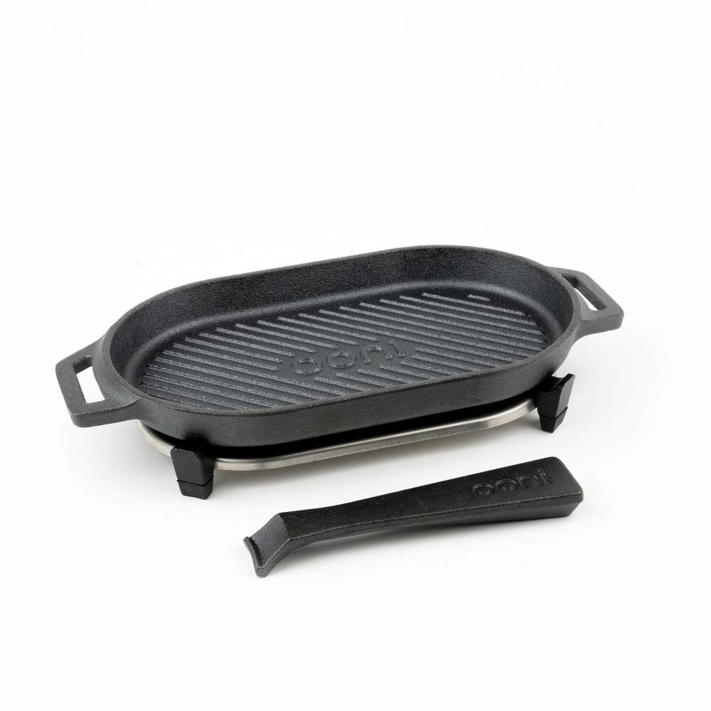 Ooni 12.2 Inch Premium Cast Iron & Stainless Steel Grizzler Pan, large image number 3