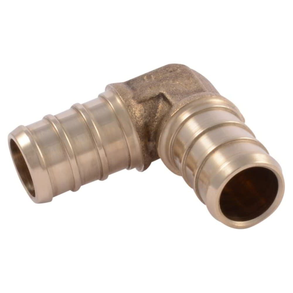 Sharkbite 1/2in x 1/2in PEX Brass 90 Deg Crimp Elbow, large image number 1