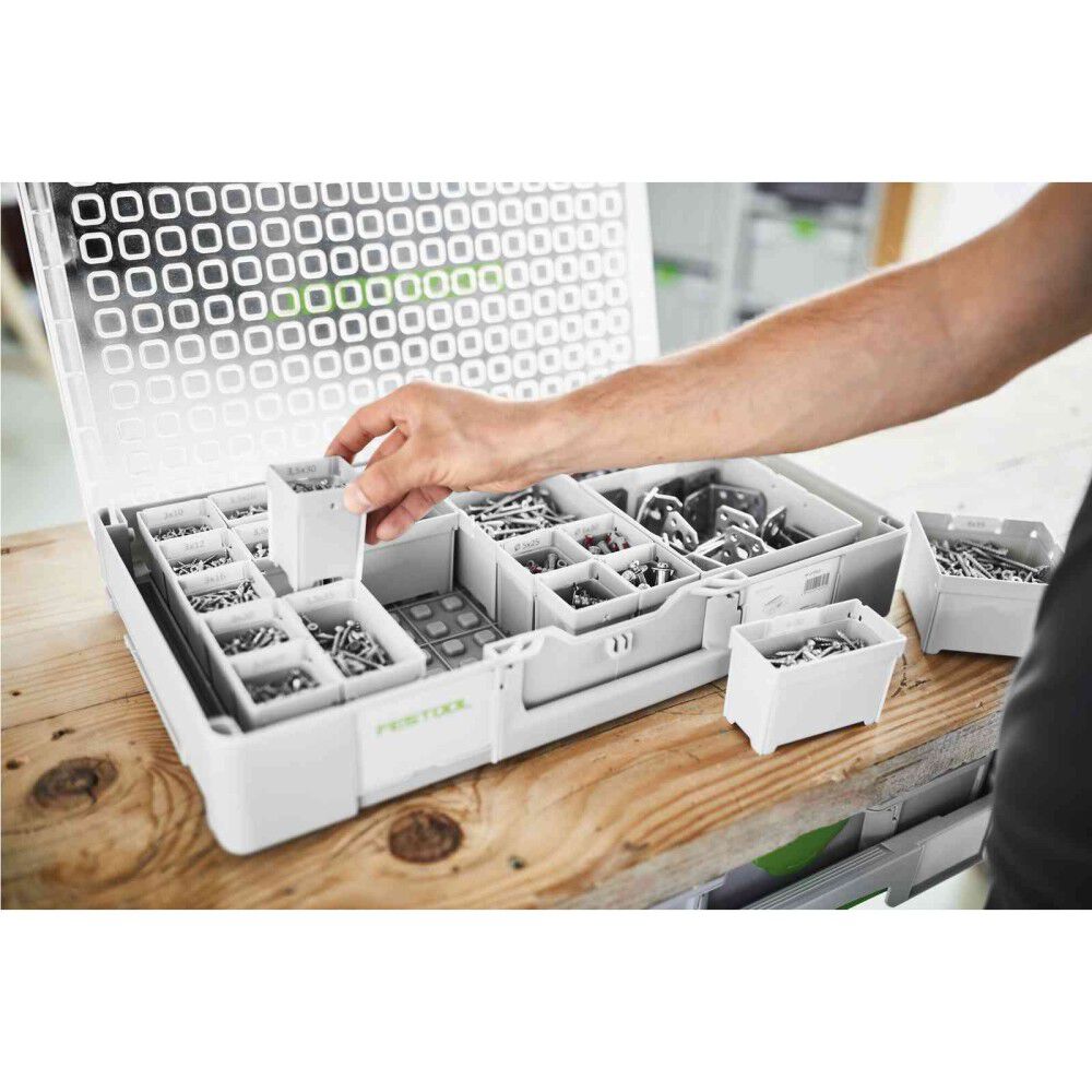 Festool 100 x 100 x 68 mm 6 Plastic Container Box, large image number 5