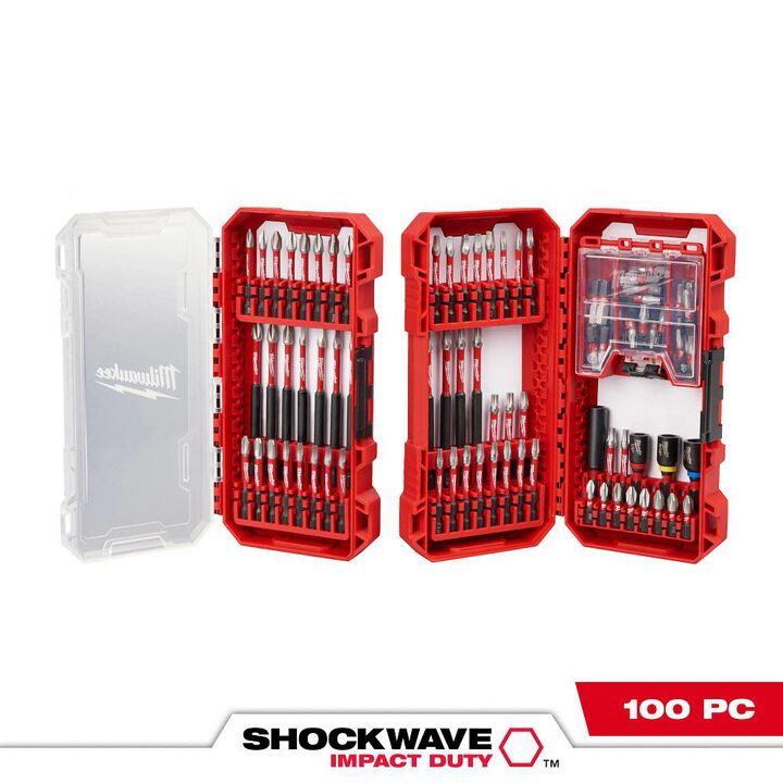 Milwaukee SHOCKWAVE Impact Duty Driver Bit Set 100pc