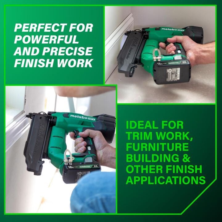 Metabo HPT 18V Brad Nailer Compact 18 Gauge Cordless Kit 2Ah, large image number 2