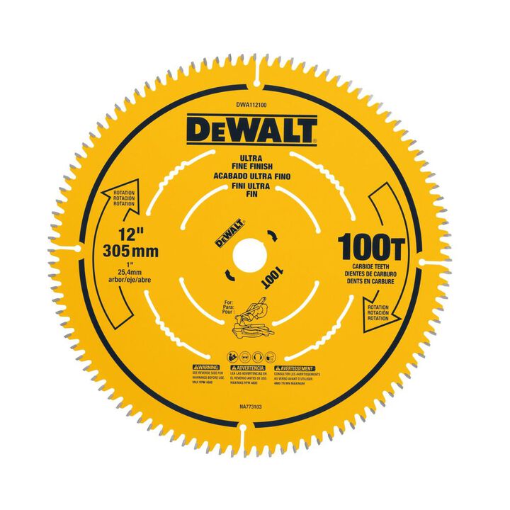 DEWALT Circular Saw Blade 12in 100T