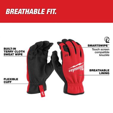 Milwaukee Medium Red Lightweight Work Glove with Flexible Cuff Milwaukee Medium Red Lightweight Work Glove with Flexible Cuff