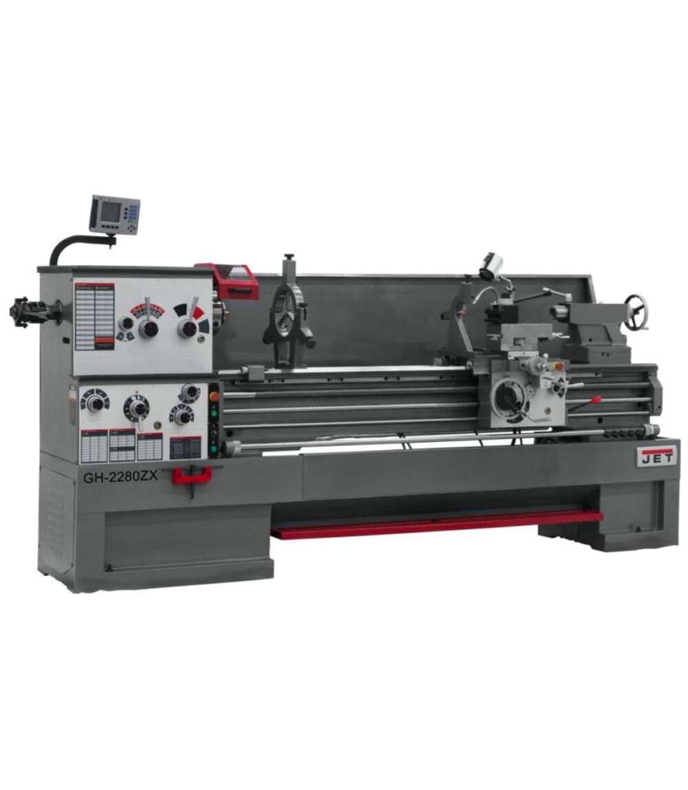 JET GH-2280ZX with ACU-RITE 303 DRO with Collet Closer Metalworking Lathe, large image number 2