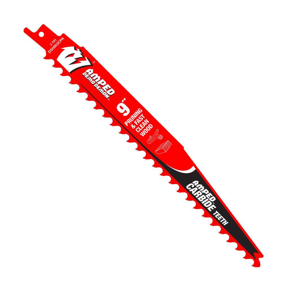 Diablo Tools 9 Inch 3 TPI Carbide Teeth Reciprocating Saw Blade for Pruning & Clean Wood, 3 Pack, large image number 1