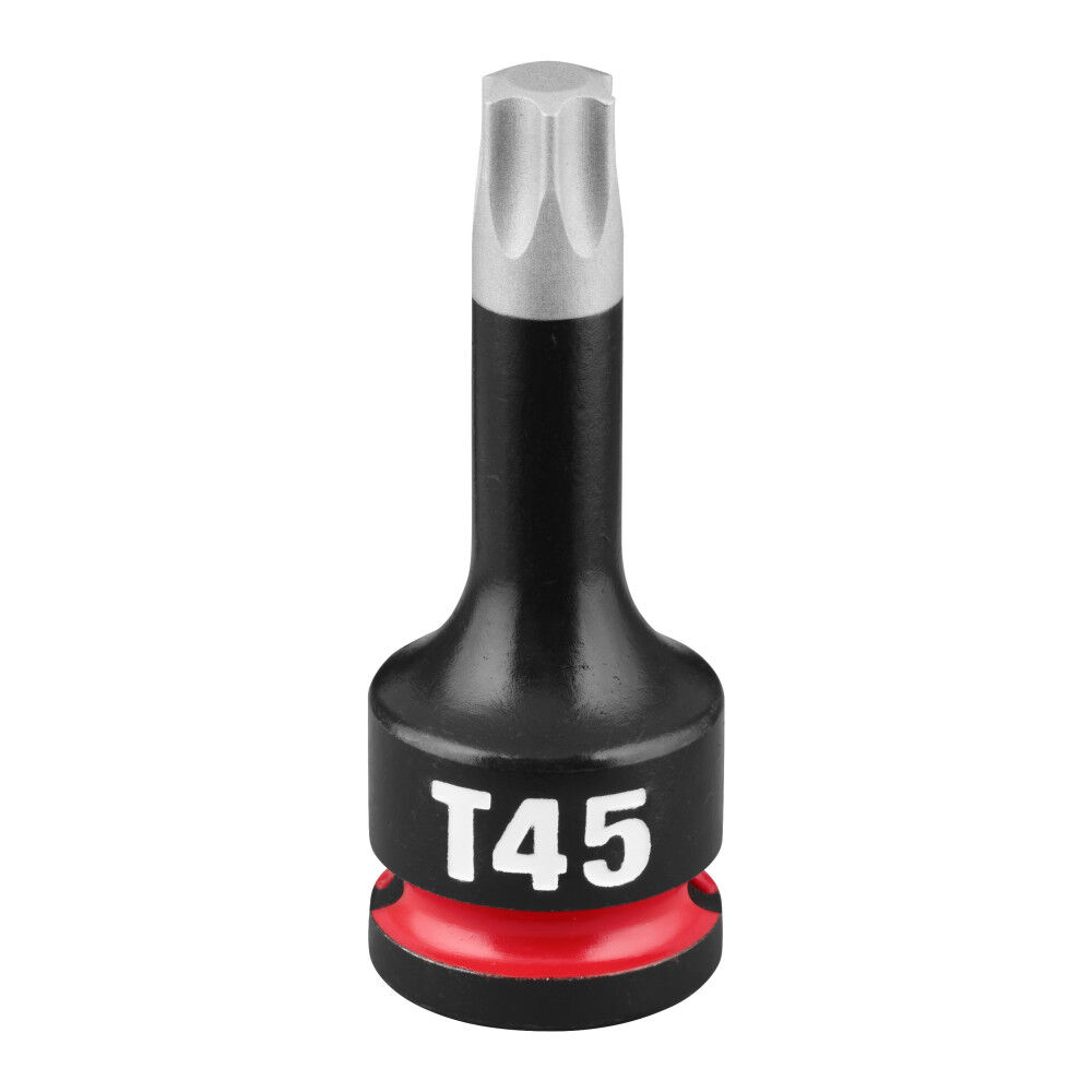 Milwaukee SHOCKWAVE Impact Duty 3/8 Inch Drive 2 Inch Torx T45 Bit Socket - 49-66-7343