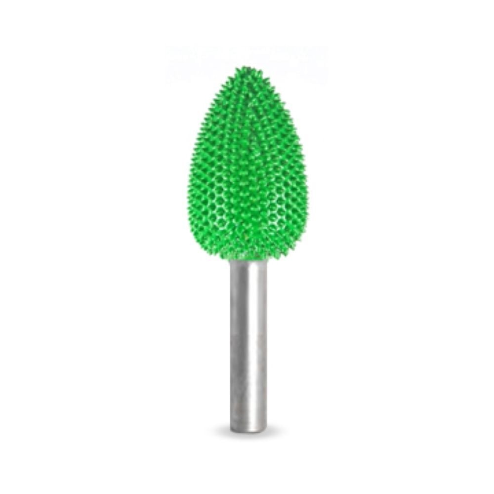 Saburrtooth 1/4in Shank Flame 3/4in Coarse Grit, large image number 1