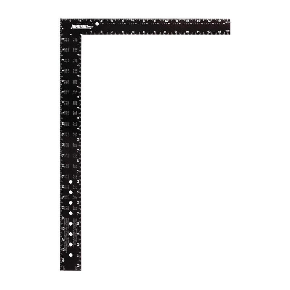 Johnson Level 16 Inch x 24 Inch Arc Angle Framing Square, large image number 1