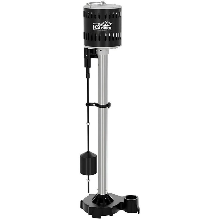K2 Pumps Pedestal Sump Pump 1/2 HP Stainless Steel