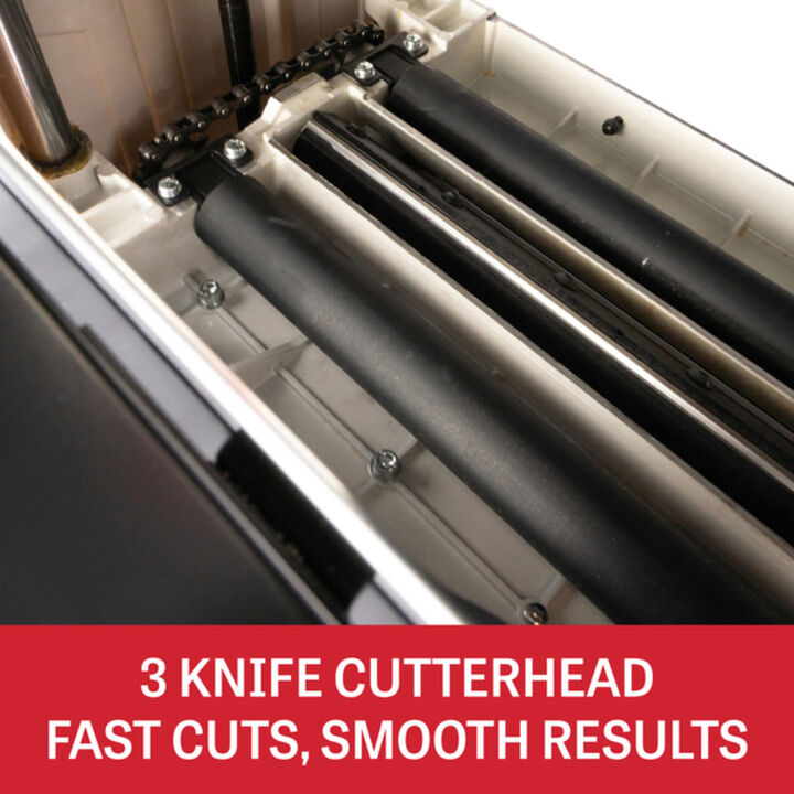 JET 13 Inch Benchtop 3-Knife Planer, large image number 10