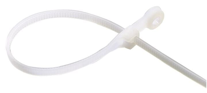 Gardner Bender Mounting Cable Tie Natural 8 In. (50 lb) 20/Bag