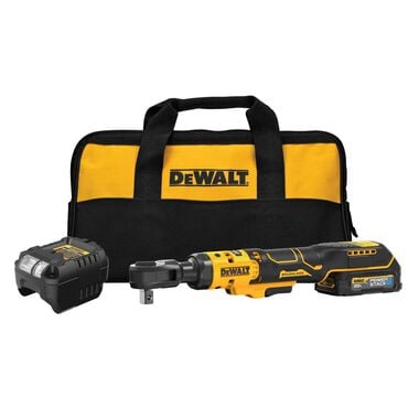 DEWALT ATOMIC 20V MAX* Brushless 1/2" Ratchet With POWERSTACK Battery