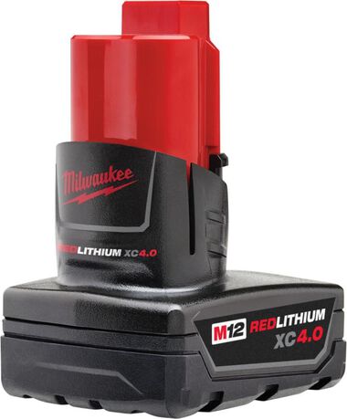 Milwaukee M12 REDLITHIUM XC 4.0Ah Extended Capacity Battery Pack, large image number 7