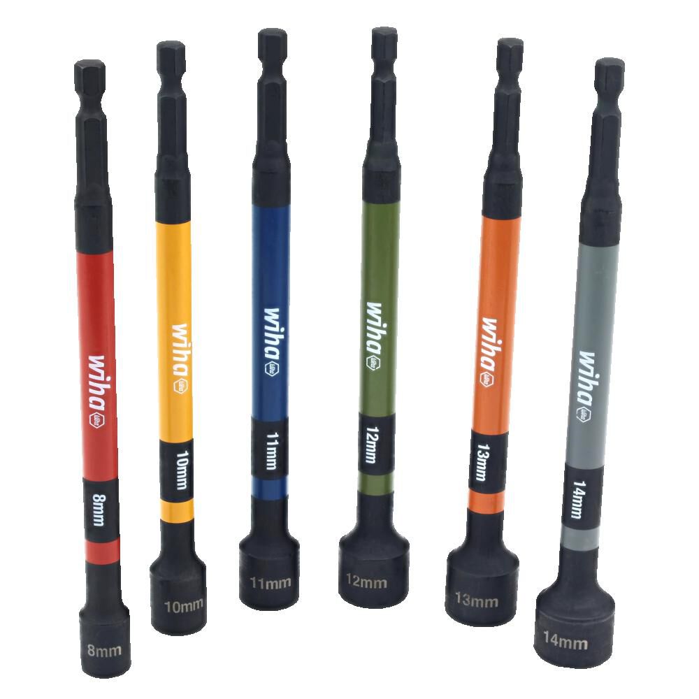 Wiha Nut Setter Color Coded Magnetic Metric Set 6pc, large image number 5