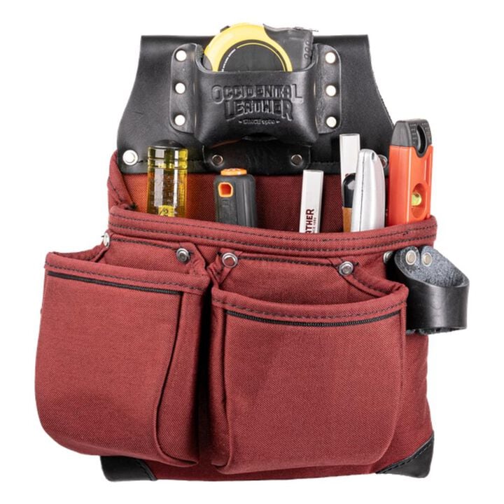 Occidental Leather OxyLights 3 Pouch Tool Bag, Red & Black, large image number 1