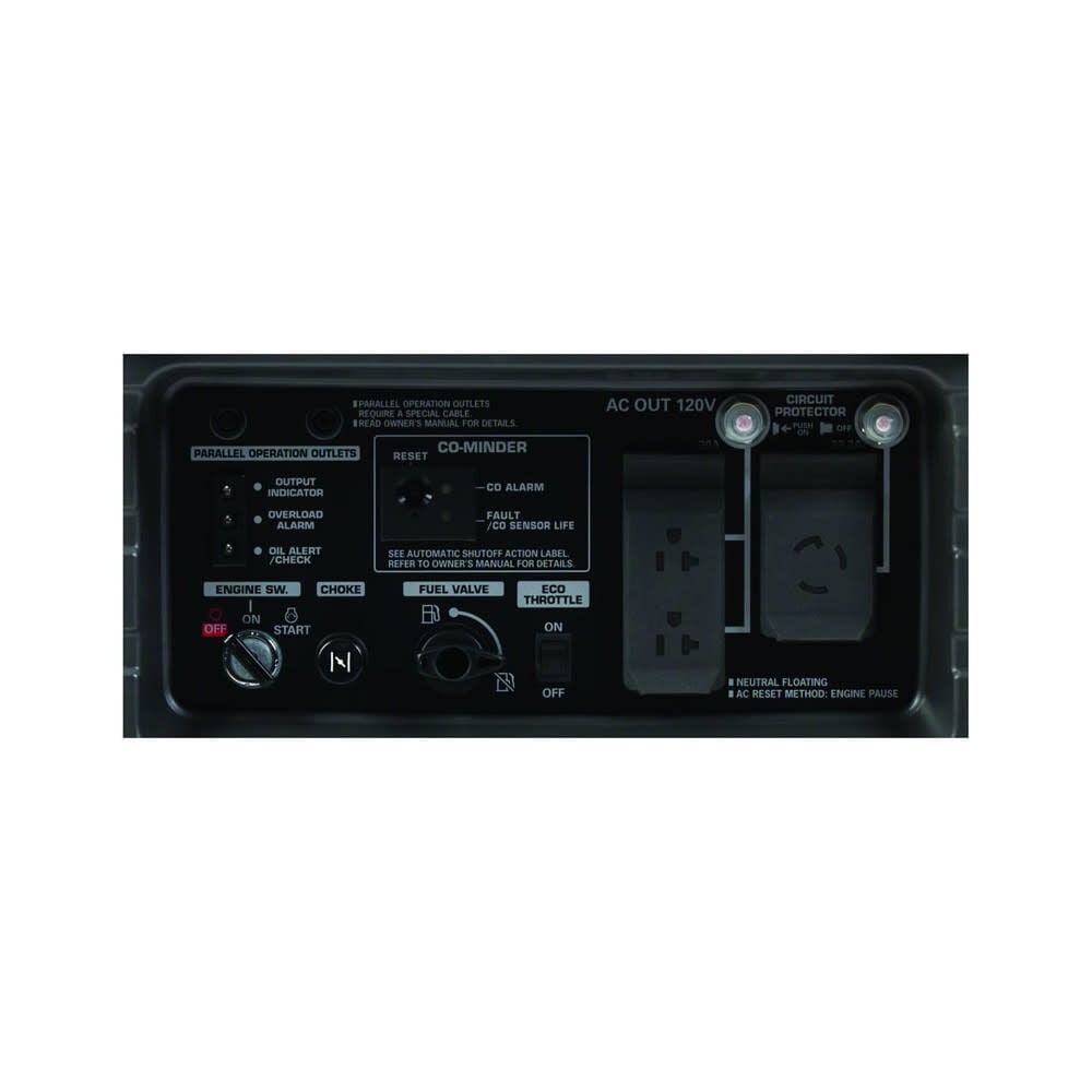 Honda 3,000 Watt Gas Powered 49-State Portable Inverter Generator with CO-Minder, large image number 3