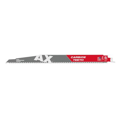 Milwaukee The Ax with Carbide Teeth SAWZALLBlade 12 in. 5T, large image number 1