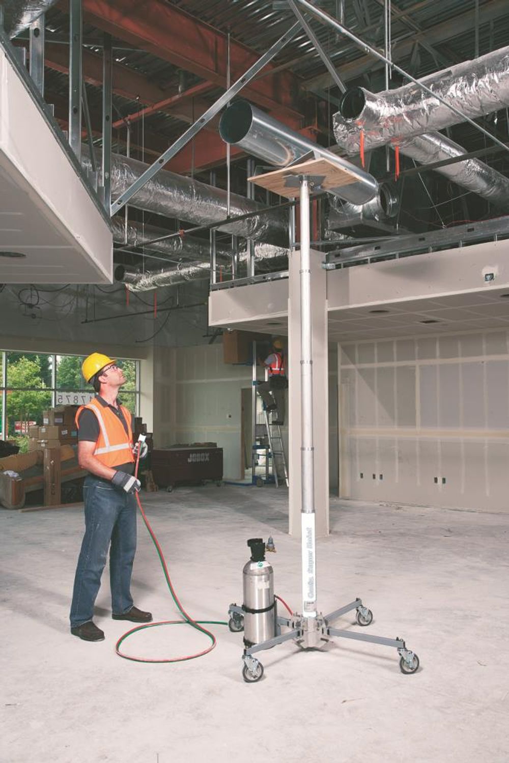 Genie 18' 5in Super Hoist Portable Telescoping Pneumatic Material Lift (CO2 Bottle Not Included), large image number 7
