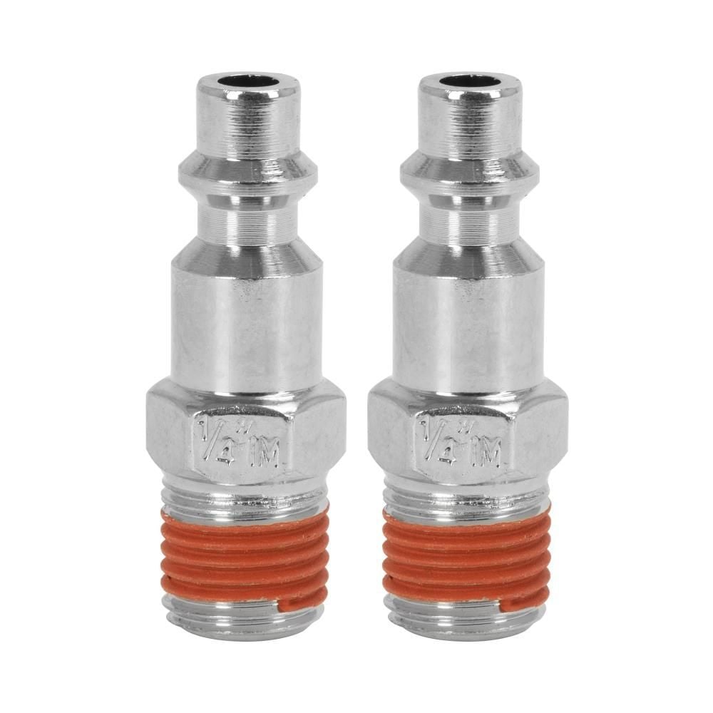 DEWALT 1/4 Inch MNPT Industrial Plugs, 2 Pack, large image number 1