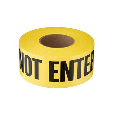 Empire Level 1000 ft. Premium Yellow Barricade Tape - Caution Do Not Enter, large image number 1