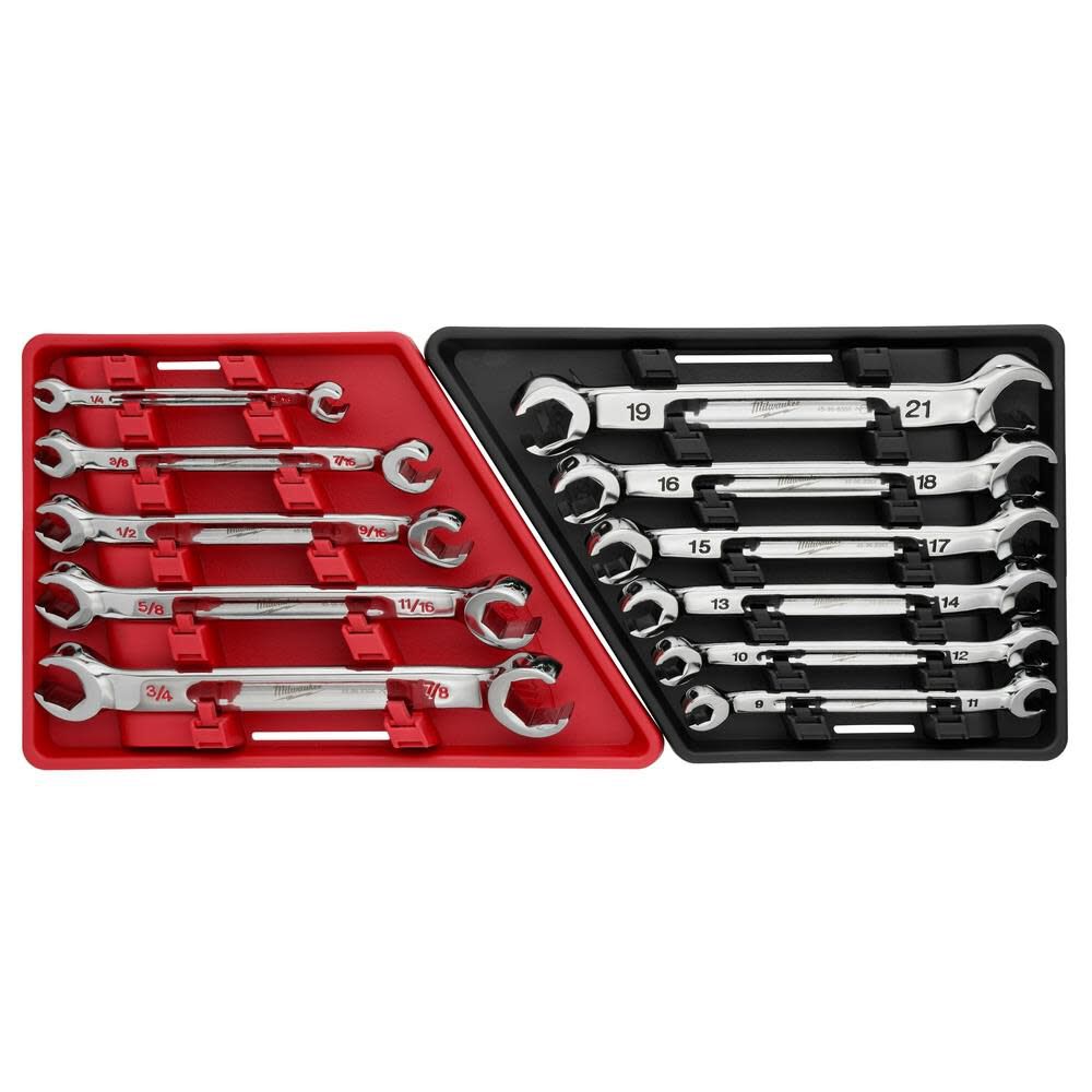 Milwaukee Wrench Set Double End Flare Nut Metric 6pc 48 22 9471