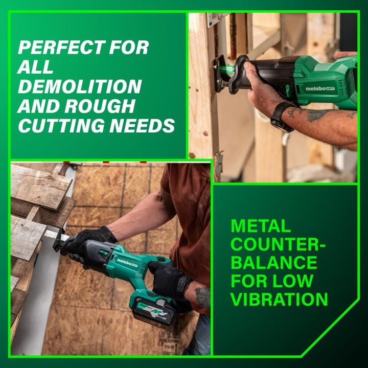 Metabo HPT 18V MultiVolt Cordless Reciprocating Saw (Bare Tool), large image number 3