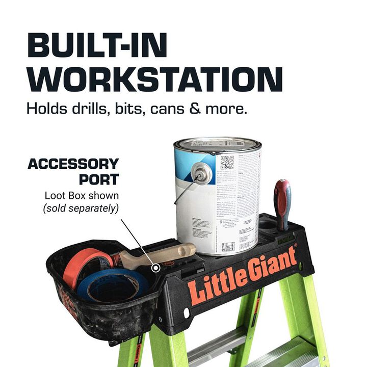 Little Giant Safety A-Force 300XP M8 ANSI Type IA 300 Lbs 8 Ft Pro-Grade Step Ladder, large image number 5