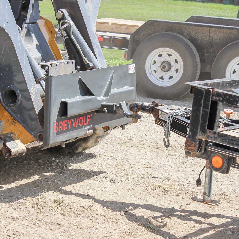 GreyWolf Attachments 2 Inch Receiver Hitch Plate Attachment for Skid Steer, large image number 15